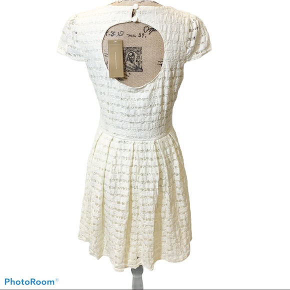 Francesca's Alya Lace Fit & Flare Mini Babydoll Dress - Picture 2 of 6